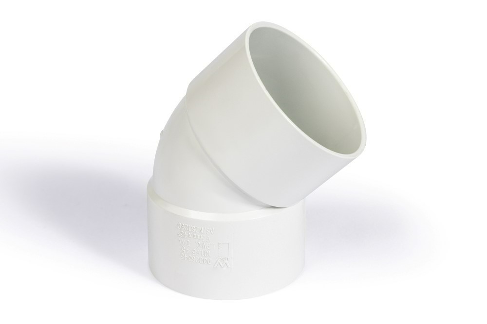 DN40 X 45D DWV PVC-U Bend FF SWJ