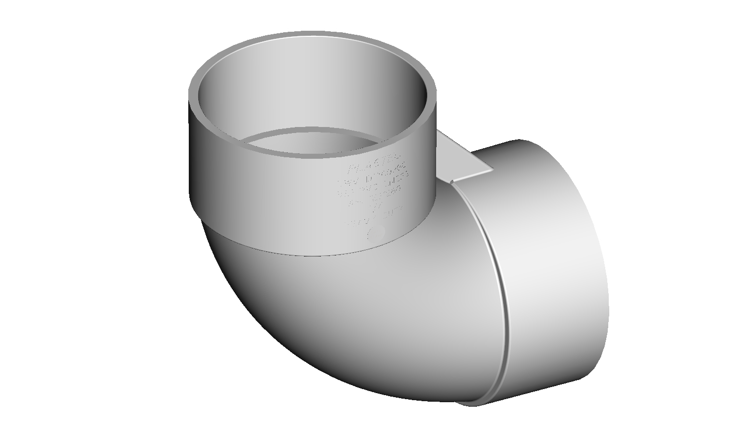 DN100 X 88D HD SN8 DWV PVC-U Bend FF SWJ