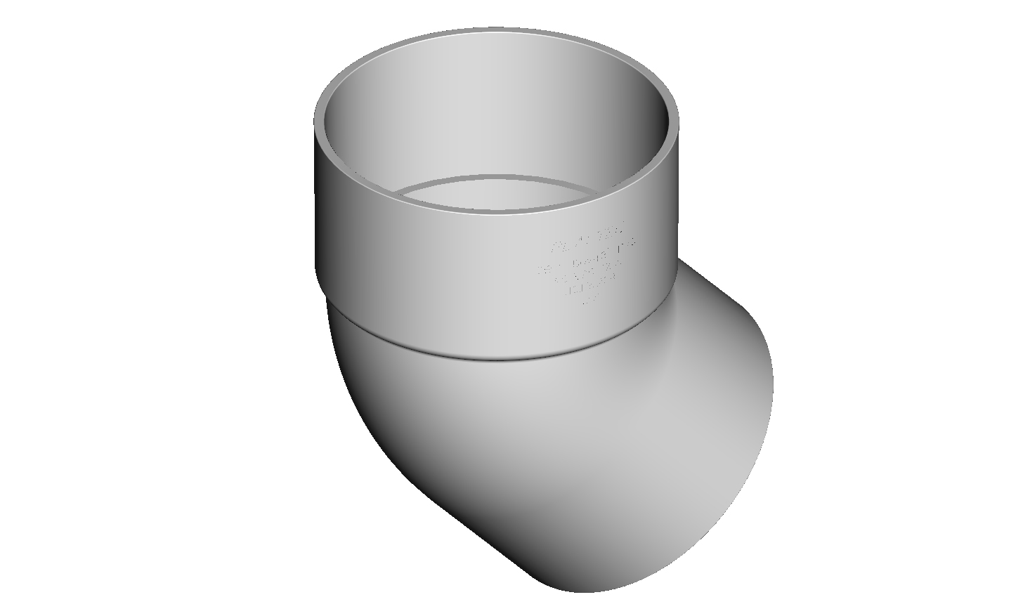 DN150 X 43D HD SN8 DWV PVC-U Bend MF SWJ