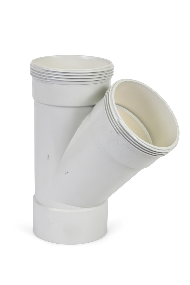 DN100 x 45D DWV PVC-U Junction FF SWJ