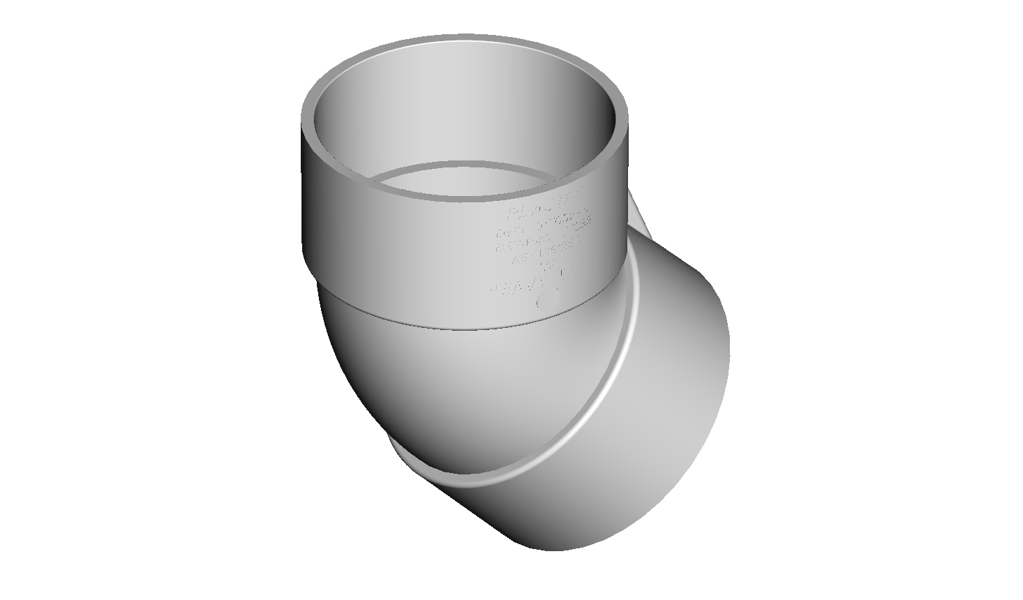 DN100 X 45D HD SN8 DWV PVC-U Bend FF SWJ