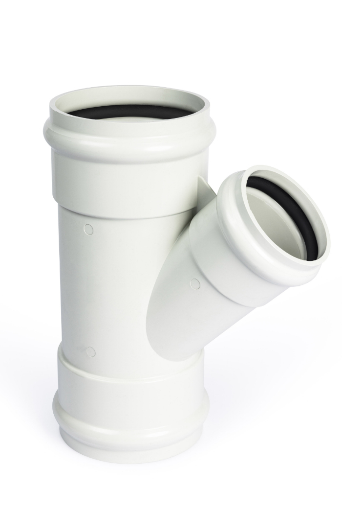 DN150 X 100 X45D HD SN8 DWV PVC-U Junction FF x3 RRJ