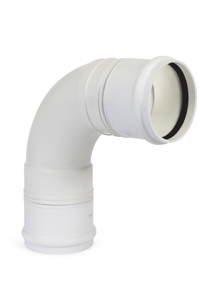 DN150 x 88D DWV PVC-U Bend FF RRJ x RRJ (Fab)