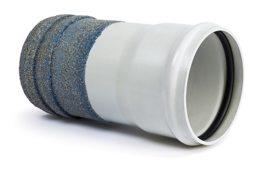 225 EH DWV MH COUP MF X0.5M SANDED CW 1XRRJ W/RING